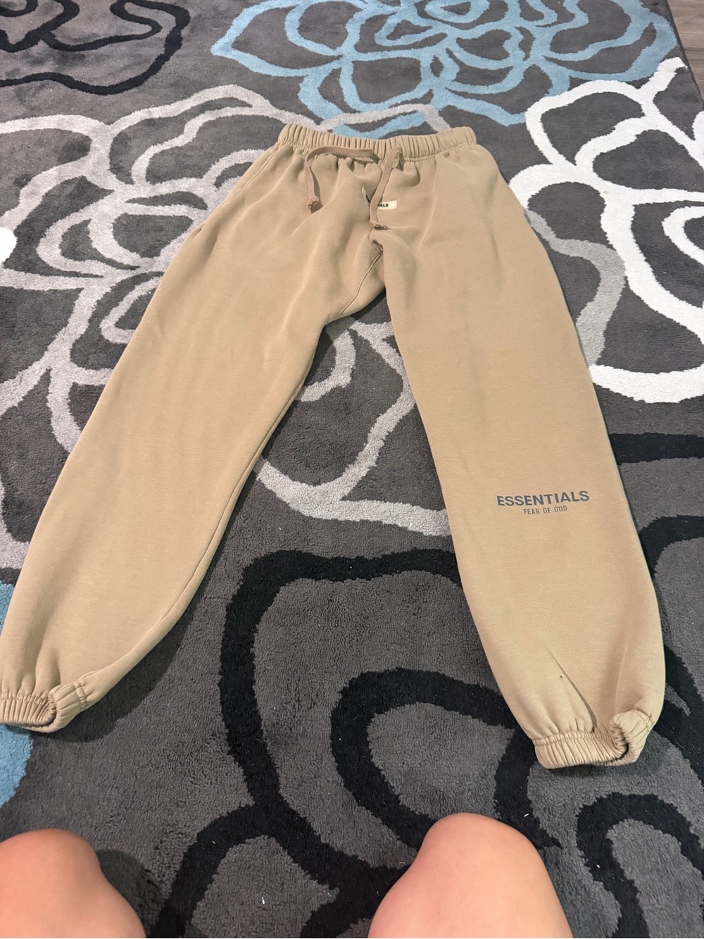Essential Tan Fleece Jogger Pants